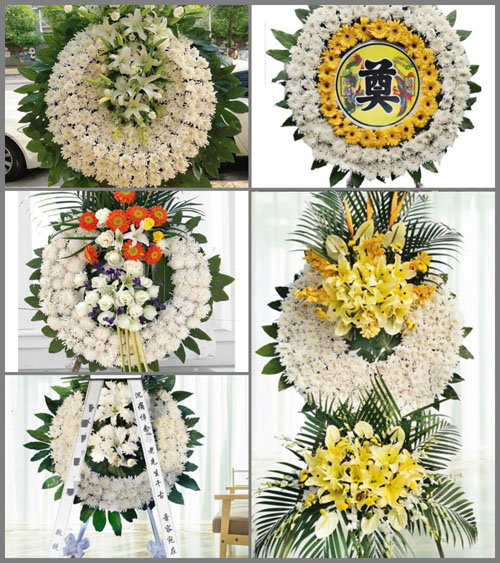 广东梅州市五华县岐岭镇朝阳村花圈速递