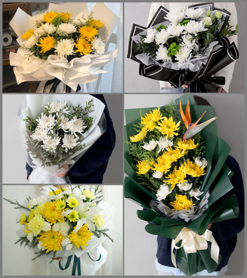 广东梅州市五华县岐岭镇朝阳村白事花束代送